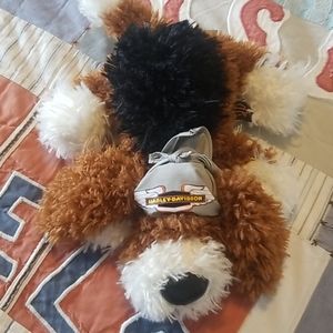 Harley Davidson stuffed dog
